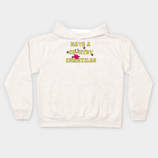 Have A Country Christmas_Pink Kids Hoodie