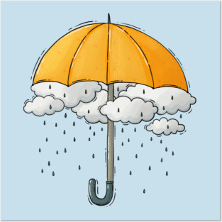 Umbrella Rain Posters and Art