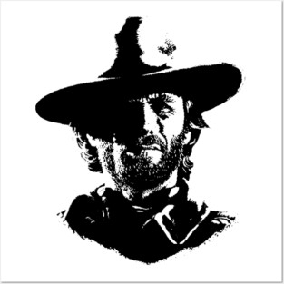Clint Eastwood Portrait Posters and Art