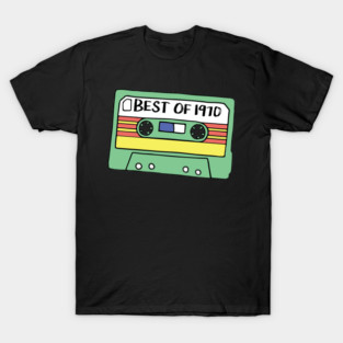 Retro Born In 1970 70s Baby 50th Birthday Radio Cassette Tape Best Of 1970 T-Shirt