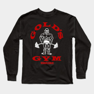 Golds Gym | Red Long Sleeve T-Shirt