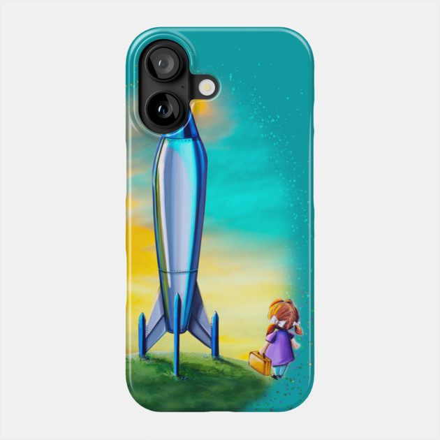 The Moon Mission Phone Case by Rocket Girl