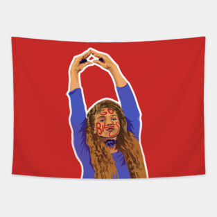 Boy Meets World Topanga Buffalo Bills Tapestry