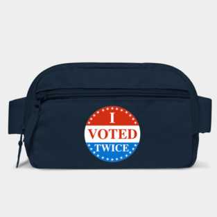 I VOTED TWICE Sticker Bag