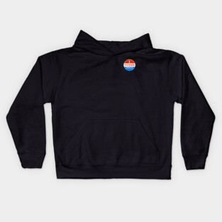 I VOTED TWICE Sticker Kids Hoodie