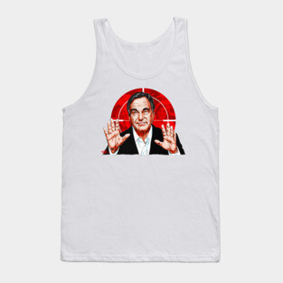 Oliver Stone - An illustration by Paul Cemmick Tank Top