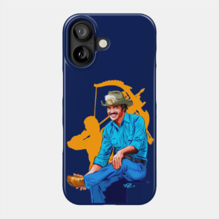 Burt Reynolds - An illustration by Paul Cemmick Phone Case