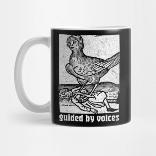 Guided By Voices / Retro Woodcut Illustration Mug