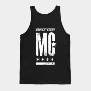 Midnight Circus Logo White Tank Top