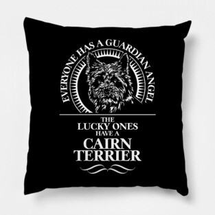 Cairn Terrier Guardian Angel dog mom Pillow