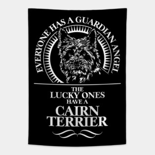 Cairn Terrier Guardian Angel dog mom Tapestry