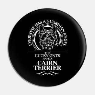 Cairn Terrier Guardian Angel dog mom Pin