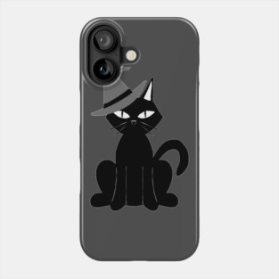 CAT AND AWITCH HAT Phone Case