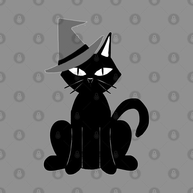 CAT AND AWITCH HAT by droidmonkey