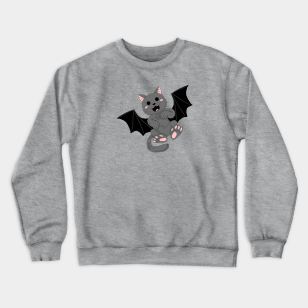 CAT BAT Crewneck Sweatshirt by droidmonkey