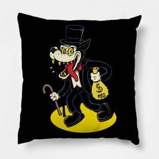 Big Bad Wolf Money Bags Pillow