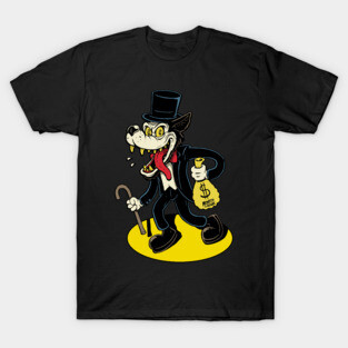 Big Bad Wolf Money Bags T-Shirt