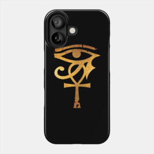 Egyptian Eye Of Horus Ankh Egypt Archaeologist Gold Phone Case
