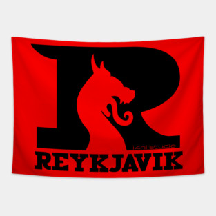 Viking Dragon of Reykjavik, Iceland Tapestry