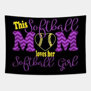 Softball Mom Tapestry
