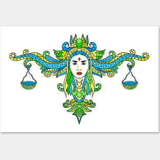 Libra Zodiac Posters and Art