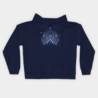 Tiny House - Snowy Night Kids Hoodie
