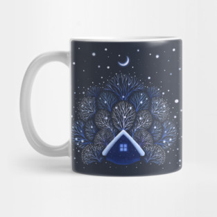 Tiny House - Snowy Night Mug