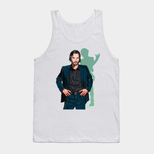 Keanu Reeves - An illustration by Paul Cemmick Tank Top