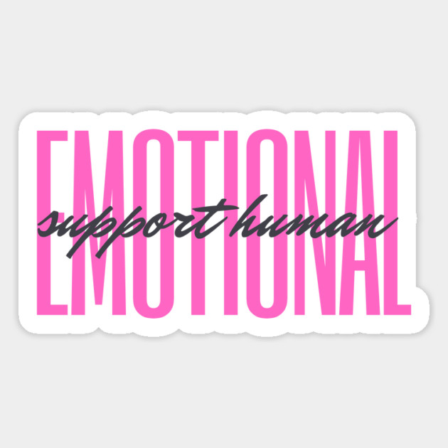 Emotional support human Magnet by Tshirtiz