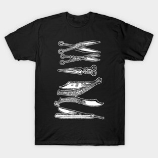 Vintage Barbershop/Hairdresser Illustration Design #2 T-Shirt