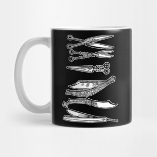 Vintage Barbershop/Hairdresser Illustration Design #2 Mug