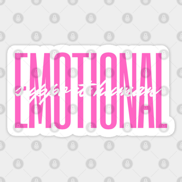 Emotional support human Sticker by Tshirtiz