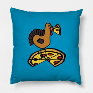 Funny Thanksgiving Turkey with Pizza Pillow