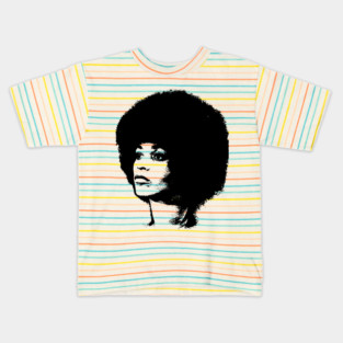 Angela Davis Pop Art Portrait Kids T-Shirt