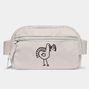 Thanksgiving Turkey with Pizza Slice Outline Bag