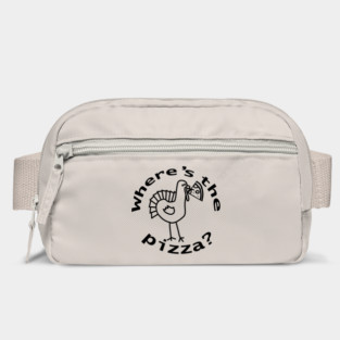 Wheres the Pizza for Thanksgiving Food Line Drawing Bag