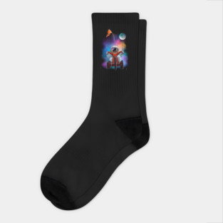 Big Wheels in Space Socks