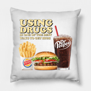 Using Drugs Pillow