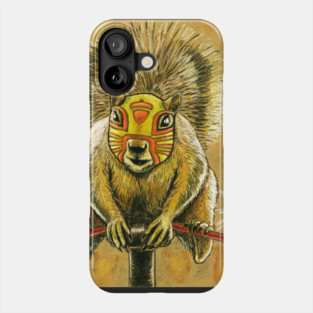 Luchador Squirrel Phone Case