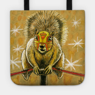 Luchador Squirrel Tote