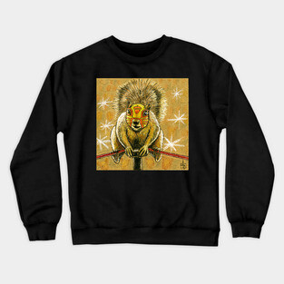 Luchador Squirrel Crewneck Sweatshirt