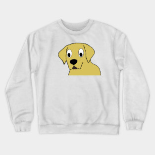 Yellow lab cartoon head Crewneck Sweatshirt