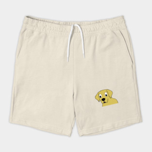 Yellow lab cartoon head Shorts