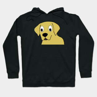 Yellow lab cartoon head Hoodie