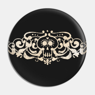 Dia de los Muertos Skeleton Design Pin