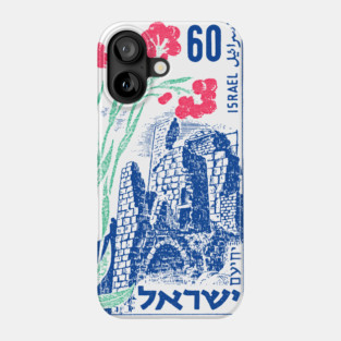 Vintage Israel Postage Stamp Design Phone Case