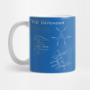TIE Defender Blueprint Mug