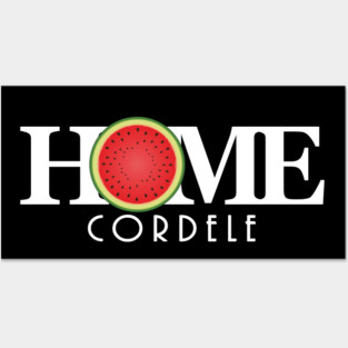 HOME Cordele Georgia Watermelon Design Posters and Art