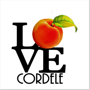 LOVE Cordele Georgia Peach Design Posters and Art