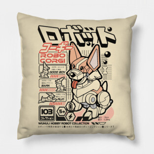 Robo Corgi Pillow